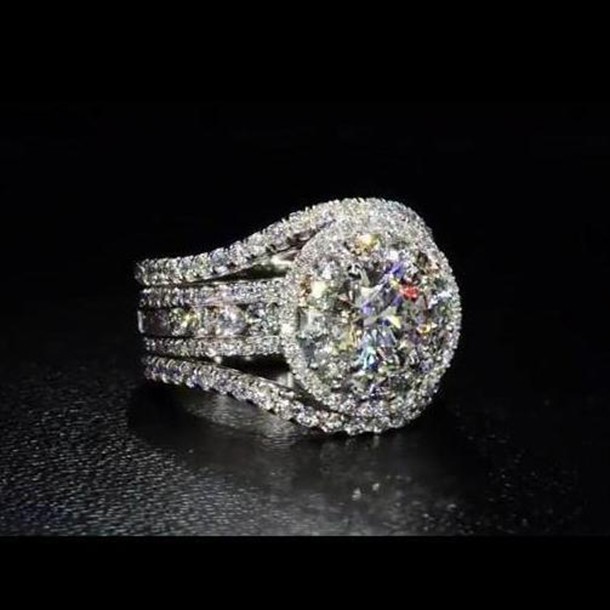8 Anna Jewelry Gorgeous Womens Flower Round Cut White Sapphire 925 Silver Ring Size 6-10 