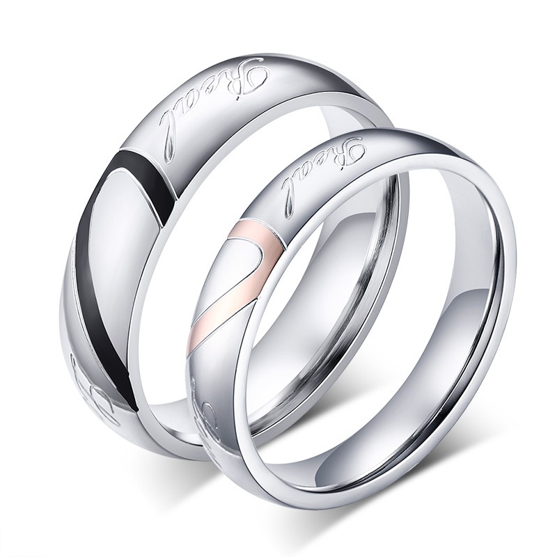 Titanium promise hotsell rings for her