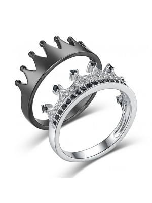 Couple ring silver king and hotsell queen