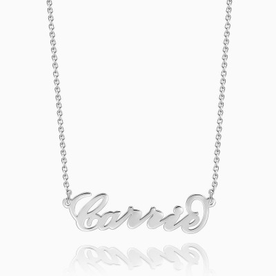 Joancee "Carrie" Style S925 Silver Name Necklace