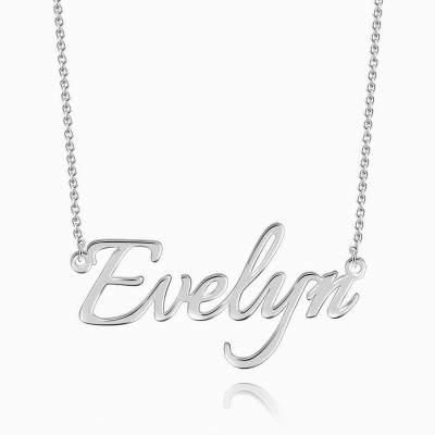 Dainty Personalized S925 Silver Name Necklace