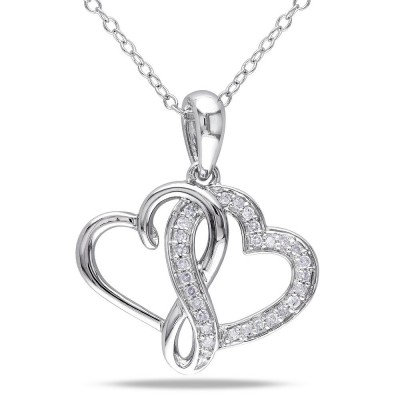 Heart to Heart Infinity Sterling Silver Necklace