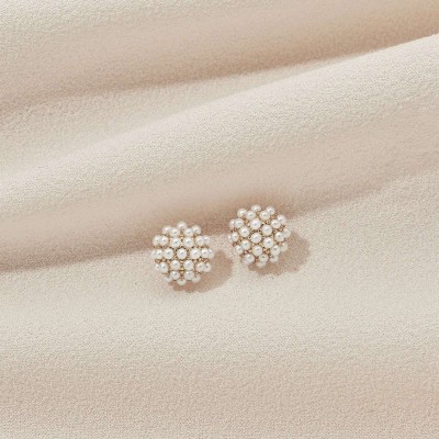 Delicate Sterling Silver Mini Pearl Stud Earrings