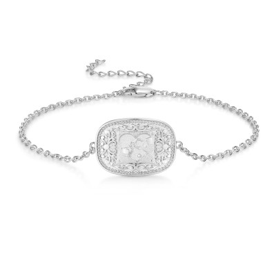 "Mother and Baby" Elephant 925 Sterling Silver Belt Buckle Bracelet