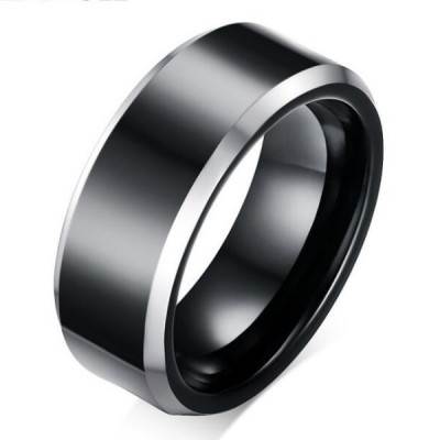Tungsten Cool Black Men's Ring