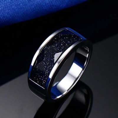 Starry Sky Titanium Steel Men's Ring