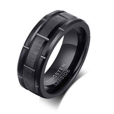 Tungsten Black Men's Ring