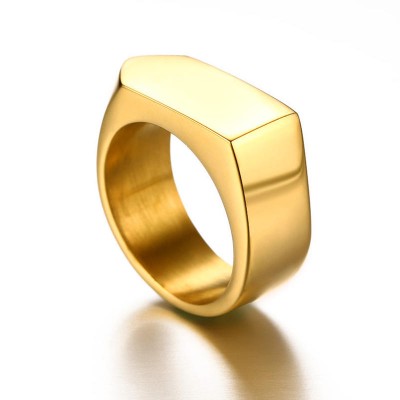 Tungsten Gold Unique Men's Ring