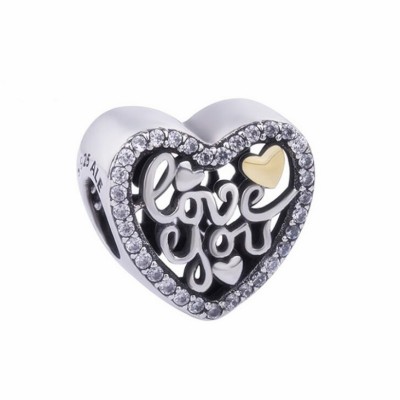 Love You Charm Sterling Silver