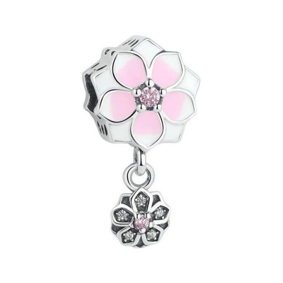 Flowers Charm Sterling Silver
