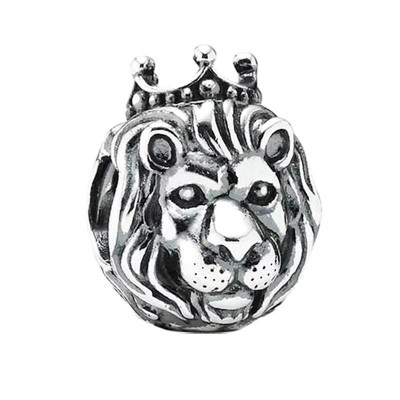 King of the Jungle Sterling Silver Charm