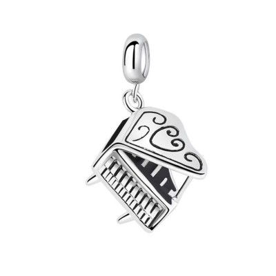 Exquisite Piano Sterling Silver Charm