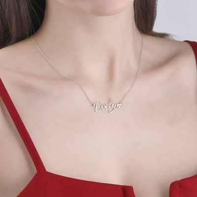 Dainty Personalized S925 Silver Name Necklace