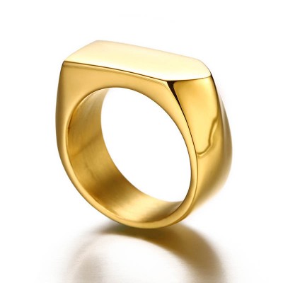 Tungsten Gold Unique Men's Ring