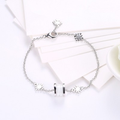 White Special Pendant S925 Silver Bracelets