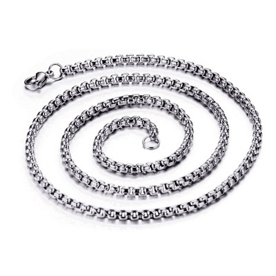 Shining 3mm Silver Titanium Steel Chains