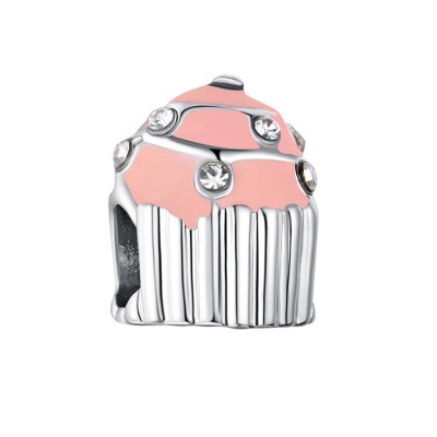 Cupcake Charm Sterling Silver