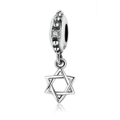 Hexagram Charm Sterling Silver