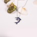 Blue Sapphire Dolphin S925 Silver Necklace
