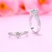 Marquise Cut White Sapphire 925 Sterling Silver 3-Stone Ring Sets