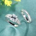 Radiant Cut White Sapphire 925 Sterling Silver Bridal Sets