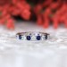 Art Deco Oval Cut Blue Sapphire 925 Sterling Silver Halo Bridal Sets