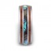 Colorful Wood Inlaid Tungsten Men's Band