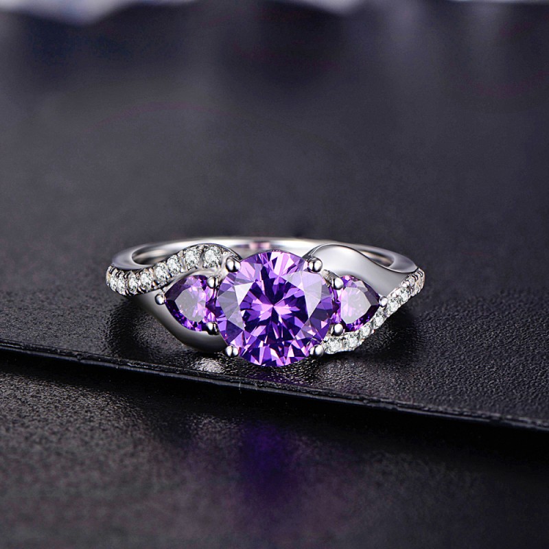 Amethyst promise rings for girlfriend store