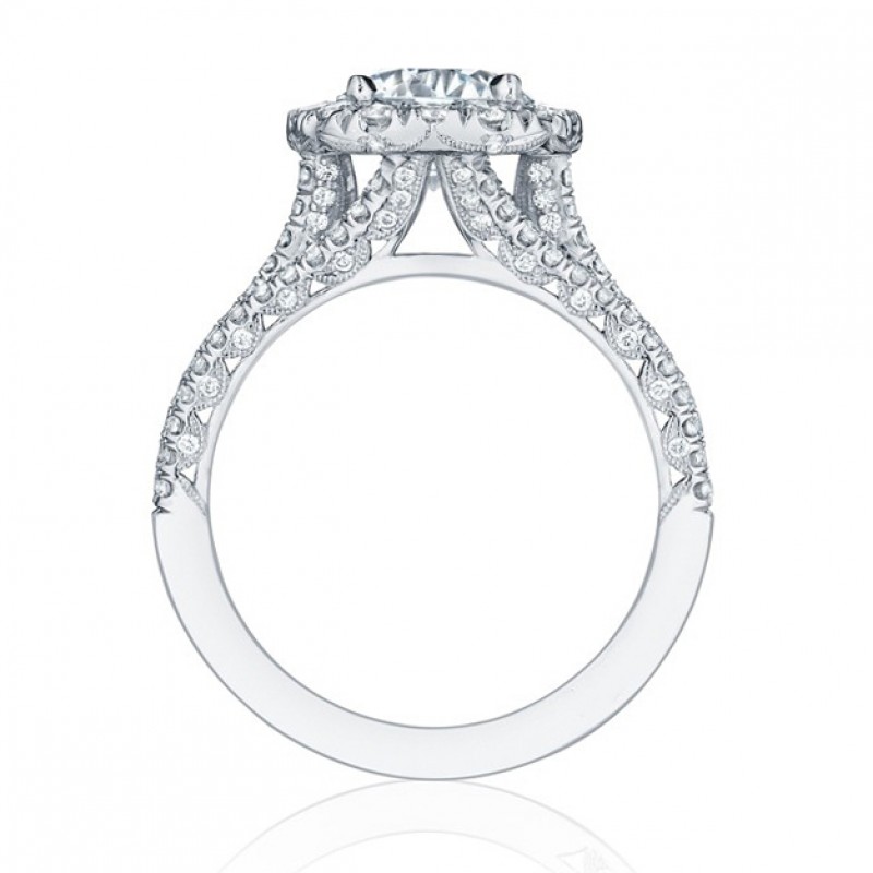 Round cut white sapphire 925 sterling silver halo engagement rings discount
