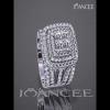 Joancee Princess Cut White Sapphire 925 Sterling Silver 3-Piece Bridal Sets