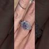 Vintage Round Cut White Sapphire 925 Sterling Silver Engagement Ring - Joancee.com