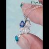 Heart Cut Blue Sapphire 925 Sterling Silver Clover Necklace - Joancee.com