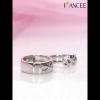 Round Cut White Sapphire 925 Sterling Silver Infinity Couple Rings-Joancee.com