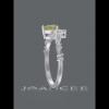 Pear Cut Yellow Topaz 925 Sterling Silver Curved Engagement Ring - Joancee.com
