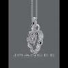 Heart Cut White Sapphire 925 Sterling Silver Twisted Bowknot Necklace - Joancee.com