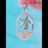 Delicate Round Cut 925 Sterling Silver Coconut Tree Beach Necklace - Joancee.com