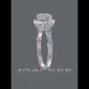OvalSchnitt White Sapphire 925 Sterling Silver Halo Engagement Ring - Joancee.com