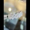 Baguette Cut White Sapphire 925 Sterling Silver Twisted Women's Wedding Band - Joancee.com