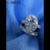Joancee Round Cut White Sapphire 925 Sterling Silver Halo Bridal Sets