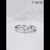 Marquise Cut White Sapphire 925 Sterling Silver Five Stone Women's Band - Joancee.com