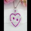 Heart Shape Ruby Sterling Silver Infinity Necklace - Joancee.com
