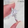Oval Cut White Sapphire 925 Sterling Silver 3-Stone Engagement Ring - Joancee.com