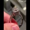 Vintage Emerald Cut White Sapphire 925 Sterling Silver Engagement Ring - Joancee.com