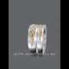 White Sapphire 925 Sterling Silver Two Tone Couple Rings - Joancee.com