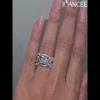 Princess Cut White Sapphire 925 Sterling Silver 3-Piece Twisted Birdal Sets - Joancee.com