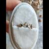 Yellow Gold Moss Agate 925 Sterling Silver Leaf Women's Band - Joancee.com