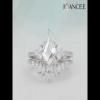 Kite Cut White Sapphire 925 Sterling Silver Bridal Sets - Joancee.com
