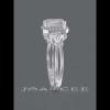 Emerald Cut White Sapphire 925 Sterling Silver Halo Knot Engagement Ring - Joancee.com