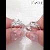 Princess Cut White Sapphire 925 Sterling Silver Stackable 3-Piece Bridal Sets - Joancee.com