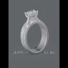 Princess Cut White Sapphire 925 Sterling Silver 3-Piece Bridal Sets - Joancee.com
